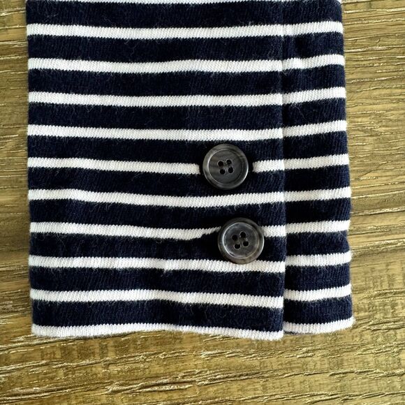 J Crew womens cotton striped preppy blazer jacket navy size XS - Picture 7 of 8